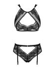 Еротичний комплект Obsessive Allastia set Чорний L/XL вид 6