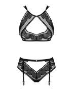 Еротичний комплект Obsessive Allastia set Чорний L/XL