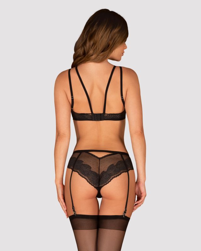 Еротичний комплект Obsessive Allastia set Чорний S/M вид 3