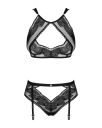 Сексуальный комплект Obsessive Allastia set Black S/M