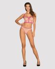 Комплект Obsessive топ и трусики, телесно-розовый, L/XL вид 4