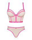 Комплект Obsessive топ и трусики, телесно-розовый, L/XL вид 6