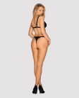 Комплект бюстгальтер та трусики Obsessive Eloissa set Black S/M вид 7