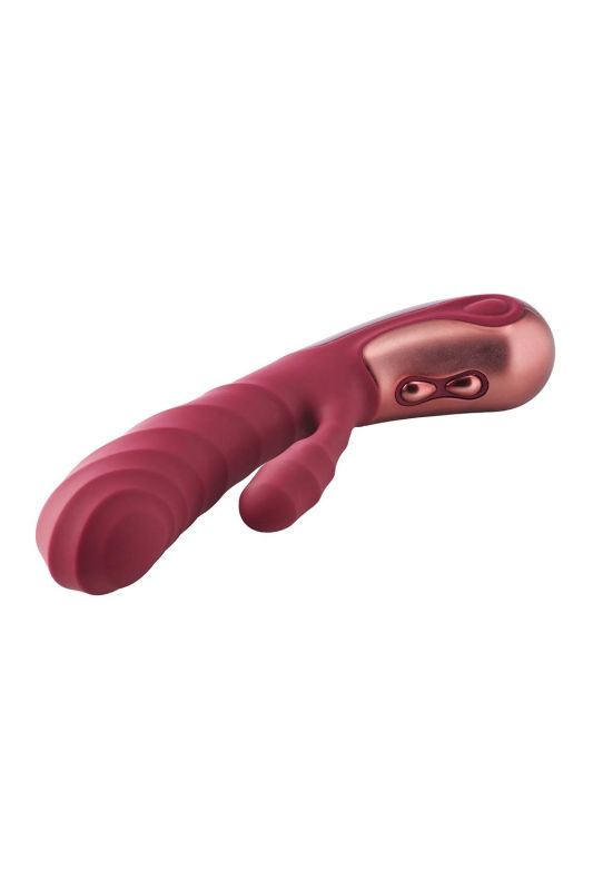 Двойной вибратор рельефный Dream Toys Dinky Duo Vibrator Jimmy K, бордовый вид 7