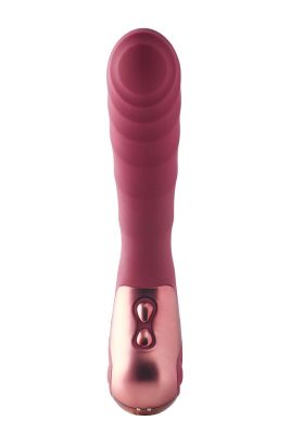 Вібратор для точки G рельєфний, Dream Toys Dinky Single Vibrator Jaimy D, бордовий