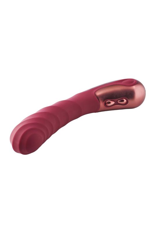 Вібратор для точки G рельєфний, Dream Toys Dinky Single Vibrator Jaimy D, бордовий вид 4