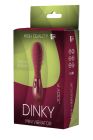 Мини вибратор рельефный Dream Toys Dinky Mini Vibrator Jody F бордовый, 12 см х 3.2 см вид 3