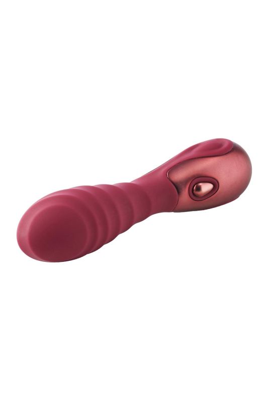 Мини вибратор рельефный Dream Toys Dinky Mini Vibrator Jody F бордовый, 12 см х 3.2 см вид 4
