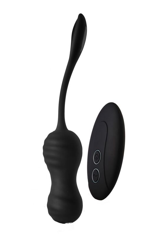 Віброяйце з пультом керування Dream Toys Dark Desires Virginia чорний, 18.6 х 3.5 см вид 2