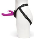 Страпон-кролик з вібрацією та трусиками Happy Rabbit Rechargeable Vibrating Strap-On Harness Set вид 3