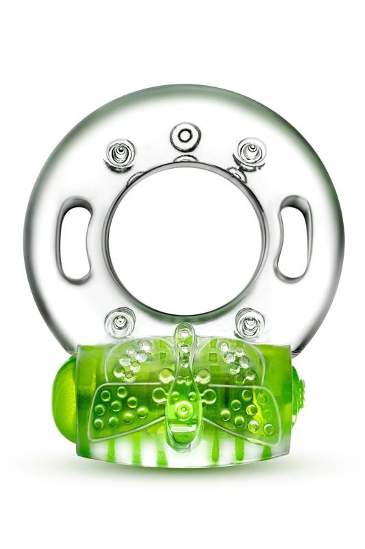 Эрекционное виброкольцо PLAY WITH ME AROUSER VIBRATING C-RING GREEN вид 4