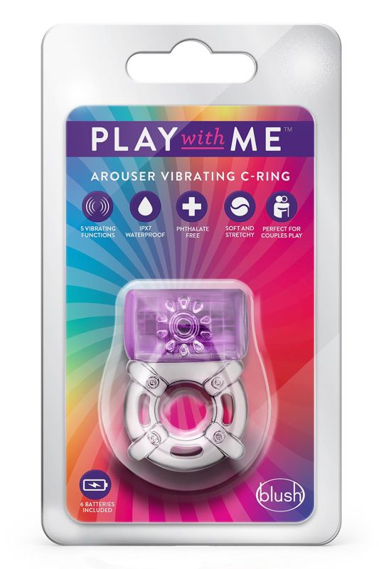 Эрекционное виброкольцо PLAY WITH ME ONE NIGHT STAND VIBRATING C-RING PURPLE вид 3
