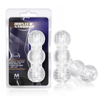 Мастурбатор нереалистичный Blush M for Men Master Stroker прозрачный
