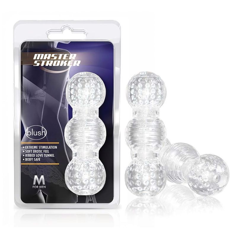 Мастурбатор нереалістичний Blush M for Men Master Stroker прозорий вид 2