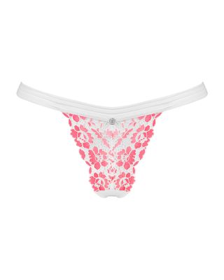 Трусики мереживні стрінги Obsessive Bloomys thong S/M
