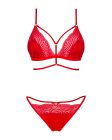 Сексуальний комплект Obsessive Diyosa set 2-pcs red XS/S вид 6