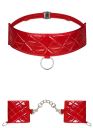 Набор из ошейника и наручников Obsessive Hunteria cuff & chocker O/S