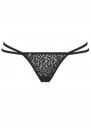 Трусики стринги с цепочками Obsessive Pantheria thong black S/M
