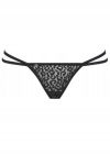 Трусики стринги с цепочками Obsessive Pantheria thong black S/M вид 6