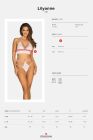 Еротичний комплект мереживний Obsessive Lilyanne 2-pcs set white S/M вид 5