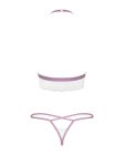 Эротичный комплект кружевной Obsessive Lilyanne 2-pcs set white S/M вид 7