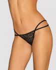 Трусики стрінги з ланцюжками Obsessive Pantheria thong black L/XL вид 4