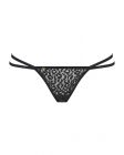 Трусики стринги с цепочками Obsessive Pantheria thong black L/XL вид 8