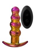 Анальная пробка с вибрацией стеклянная Dream Toys GLAMOUR GLASS