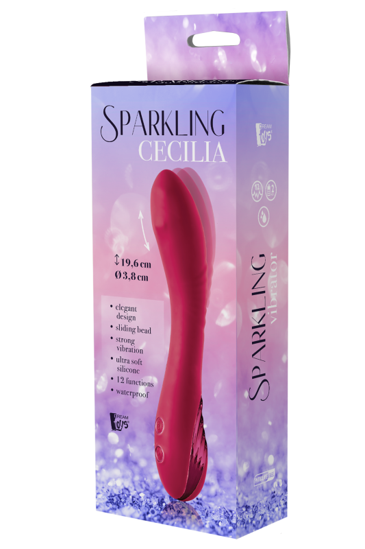 Вибратор с движущимся шариком Dream Toys SPARKLING SLIDING CECILIA вид 7