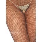 Боді з рукавами в сіточку зі стразами Leg Avenue Fishnet sleeved bodystocking O/S вид 8