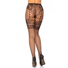 Колготки в сіточку із мереживом Leg Avenue Leg Avenue чорного кольору, O/S вид 3