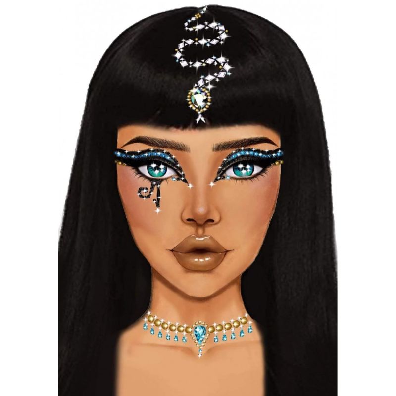 Наклейка з коштовностями Leg Avenue Клеопатри Cleopatra face jewels sticker вид 2