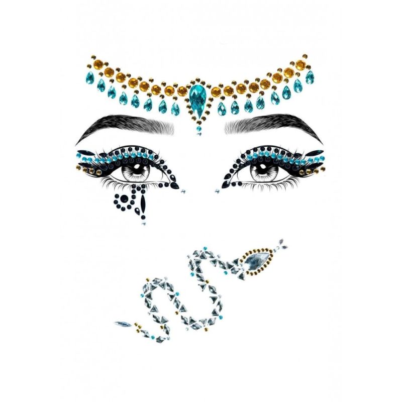 Наклейка с драгоценностями Leg Avenue Клеопатры Cleopatra face jewels sticker вид 4