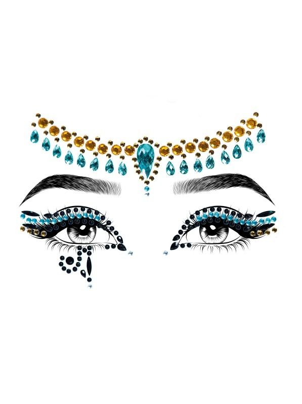 Наклейка с драгоценностями Leg Avenue Клеопатры Cleopatra face jewels sticker вид 5