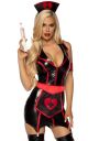 Костюм сексуальной медсестры XS Naughty Nurse Leg Avenue, 4 предмета