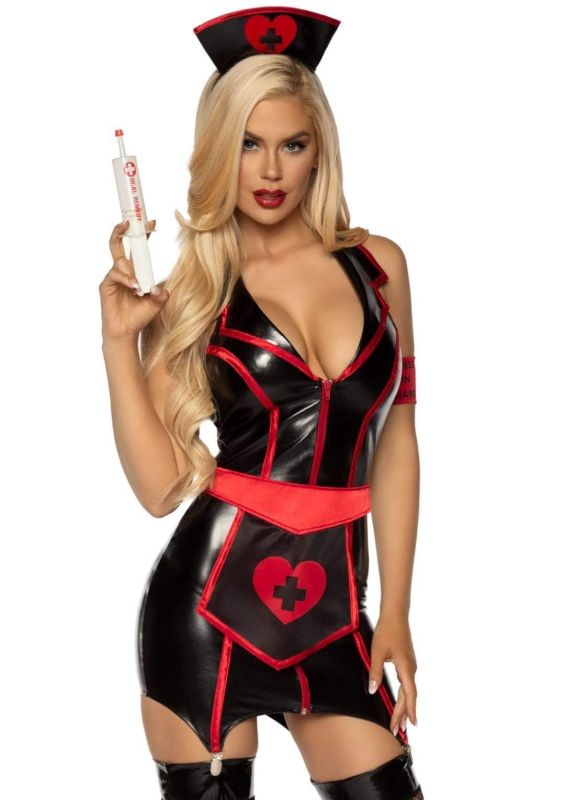 Костюм сексуальної медсестри S Naughty Nurse Leg Avenue, 4 предмети вид 2
