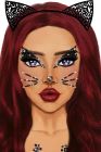Стрази у вигляді маски кошеня Animal Rhinestone Stick-On Jewels вид 2