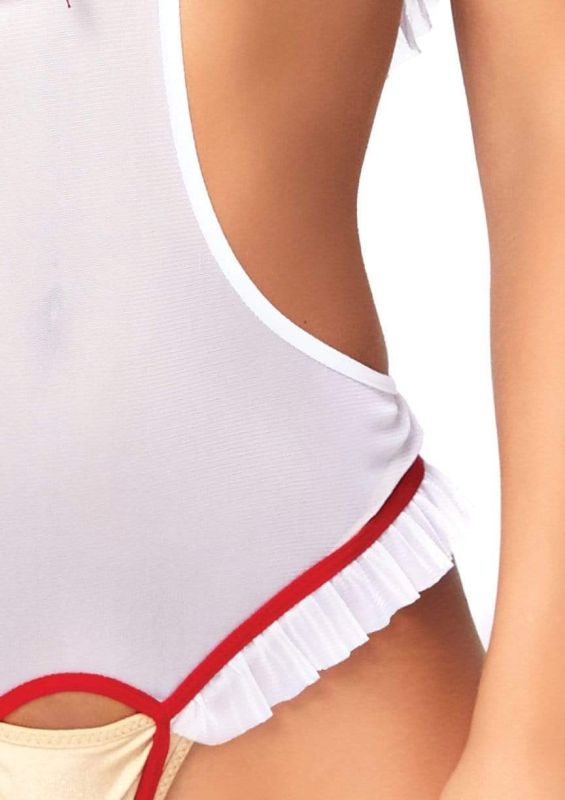 Костюм сексуальної медсестри One Size Naughty Nurse Roleplay Lingerie Set від Leg Avenue вид 7