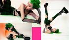 Рукавички в сітку із стразами One SIze Fishnet Arm Warmers Gloves від Leg Avenue Rhinestone, чорні вид 4