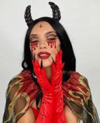 Маска вампира из страз Vampire Rhinestone Stick-On Jewels Leg Avenue