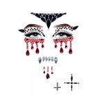 Маска вампира из страз Vampire Rhinestone Stick-On Jewels Leg Avenue вид 6