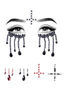 Маска зі страз Possessed face jewels sticker Leg Avenue