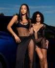 Комбинезон сетка с открытой спиной Leg Avenue черного цвета, O/S вид 7
