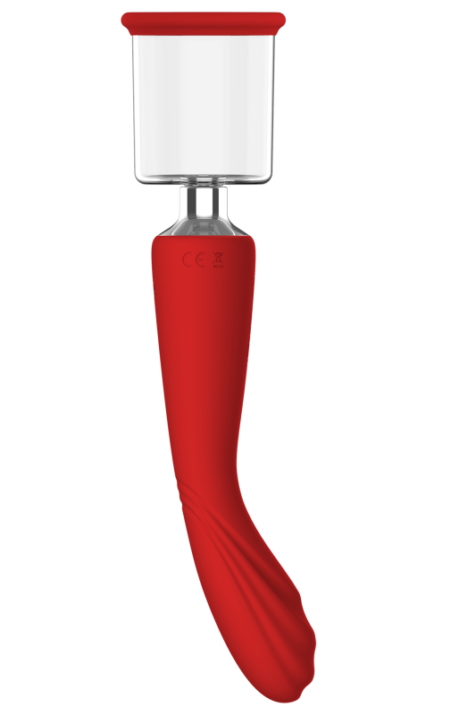 Двойной вибратор с 2 вакуумными насадками Dream Toys RED REVOLUTION GEORGIA вид 3