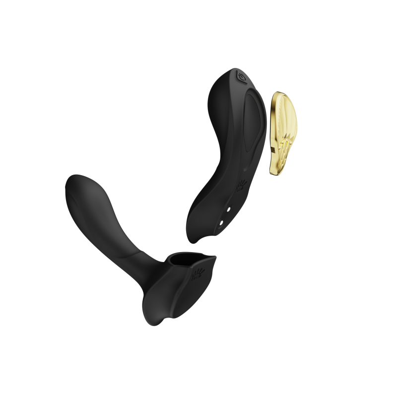 Вибратор в трусики AYA Zalo Obsidian Black на пульте управления вид 4