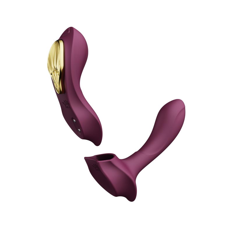 Вибратор в трусики AYA Zalo Velvet Purple на пульте управления вид 4