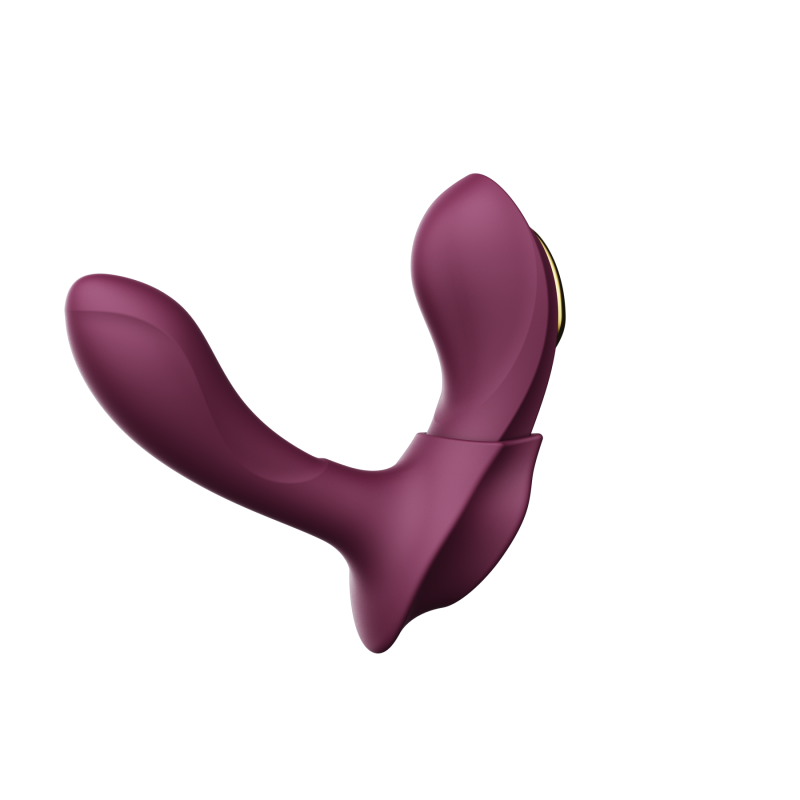 Вибратор в трусики AYA Zalo Velvet Purple на пульте управления вид 9