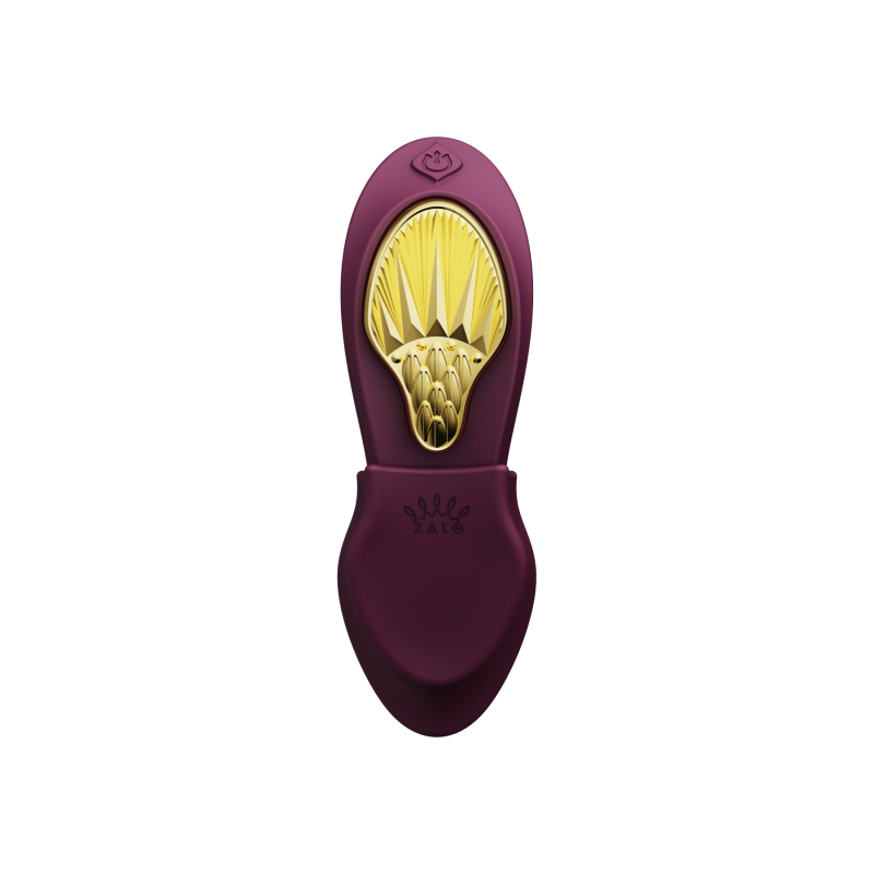Вибратор в трусики AYA Zalo Velvet Purple на пульте управления вид 10