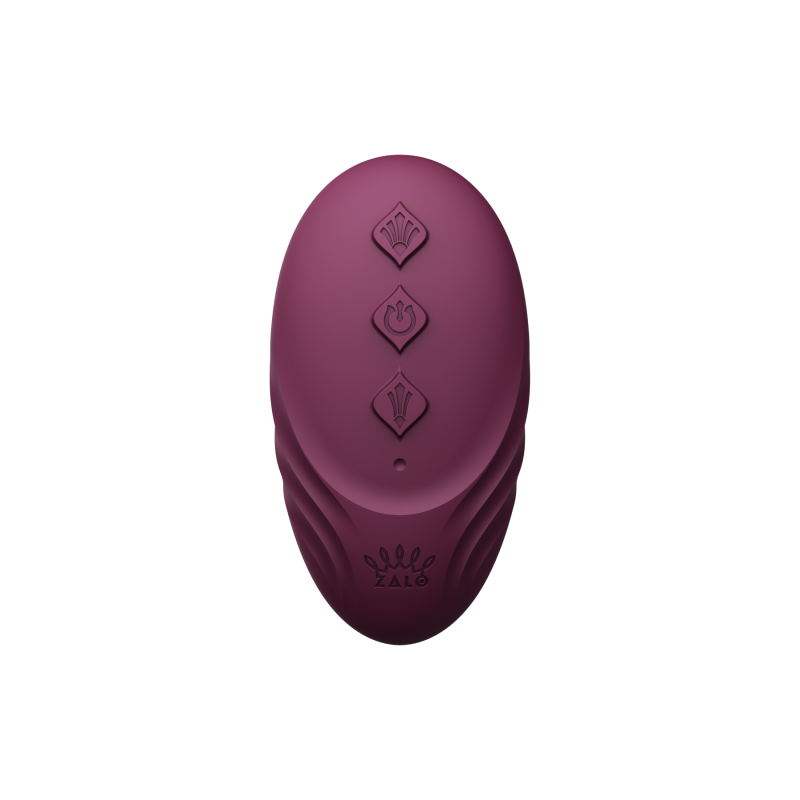 Вибратор в трусики AYA Zalo Velvet Purple на пульте управления вид 18