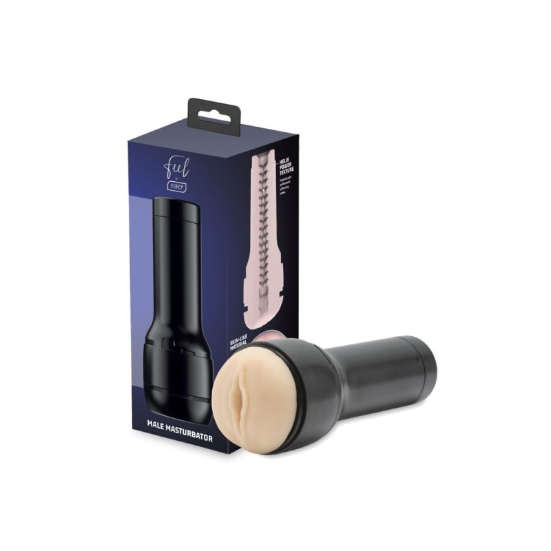 Мастурбатор вагина Kiiroo Feel Stroker для секс-машины Kiiroo Keon бежевый, 22 см х 8.4 см вид 7